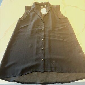 ✨CLOSET CLEAR OUT ✨ 🆕 NEW with Tags - H&M - Black Sheer top.
